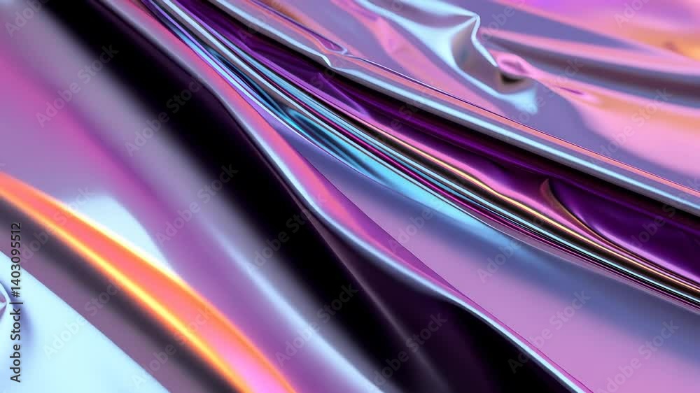 abstract holographic foil creating colorful foil an iridescent background texture with vibrant, Wrinkled reflections video 4k abstract holographic foil creating colorful foil an iridescent background texture with vibrant, Wrinkled reflections video 4k