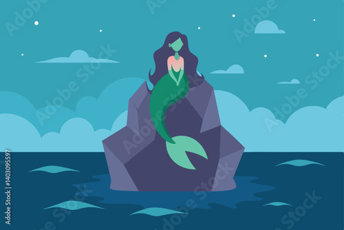 mermaid in the ocean