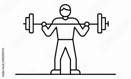 Download Usa Gym Workout Routine Silhouette Vector Line Art - Fitness Training Icon, United States Vector Logo, Stock Image On White Background, Graphic Element Clipart  Svg File For Design.