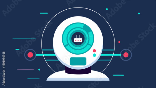 Scan Functionality A futuristic device with a circular scanning head that can be moved over the body illustrated with scanning lines and a digital display showing a list of