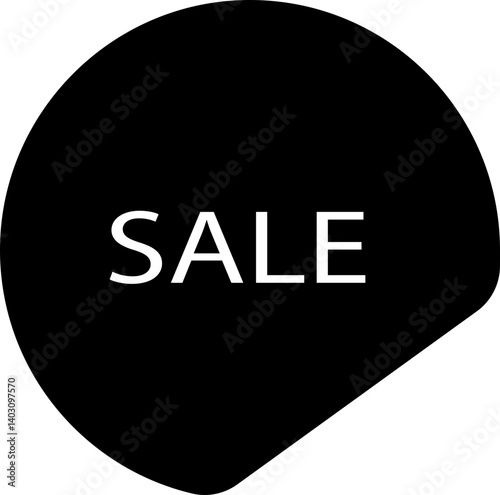 Sale price tag product badges Stickers Labels Tags Ribbons icon in Flat. big Seller isolated on transparent background