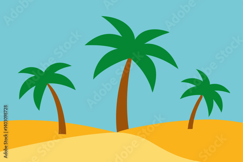 palms on the beach