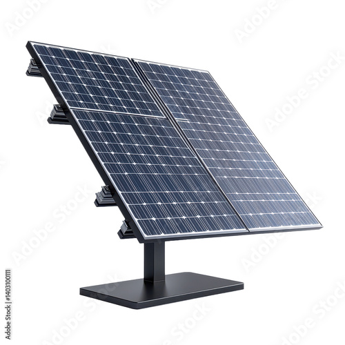 A solar panels on transparent background