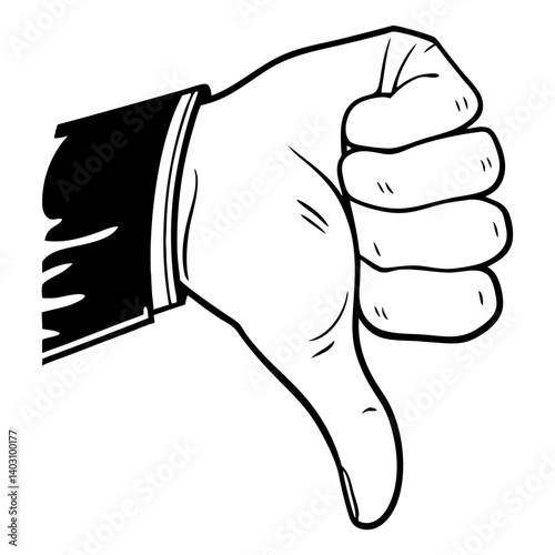 Thumbs Down Hand Gesture for Negative Feedback Reactions and Expressive Communication