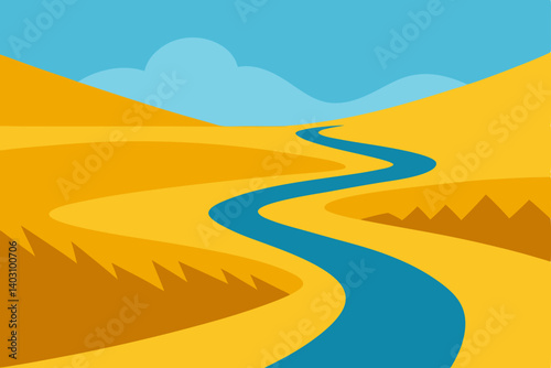 road to the desert