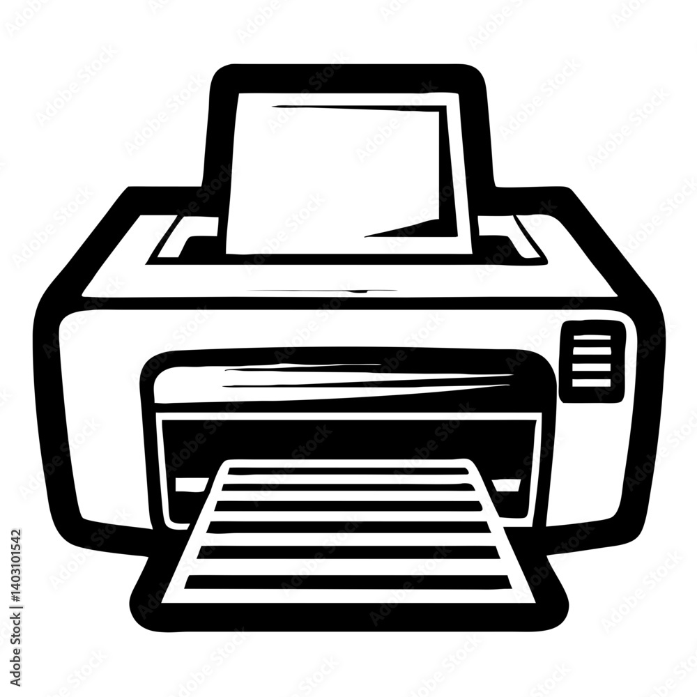 Detailed Classic Printer for Digital Projects and Creative Designs Detailed Classic Printer for Digital Projects and Creative Designs