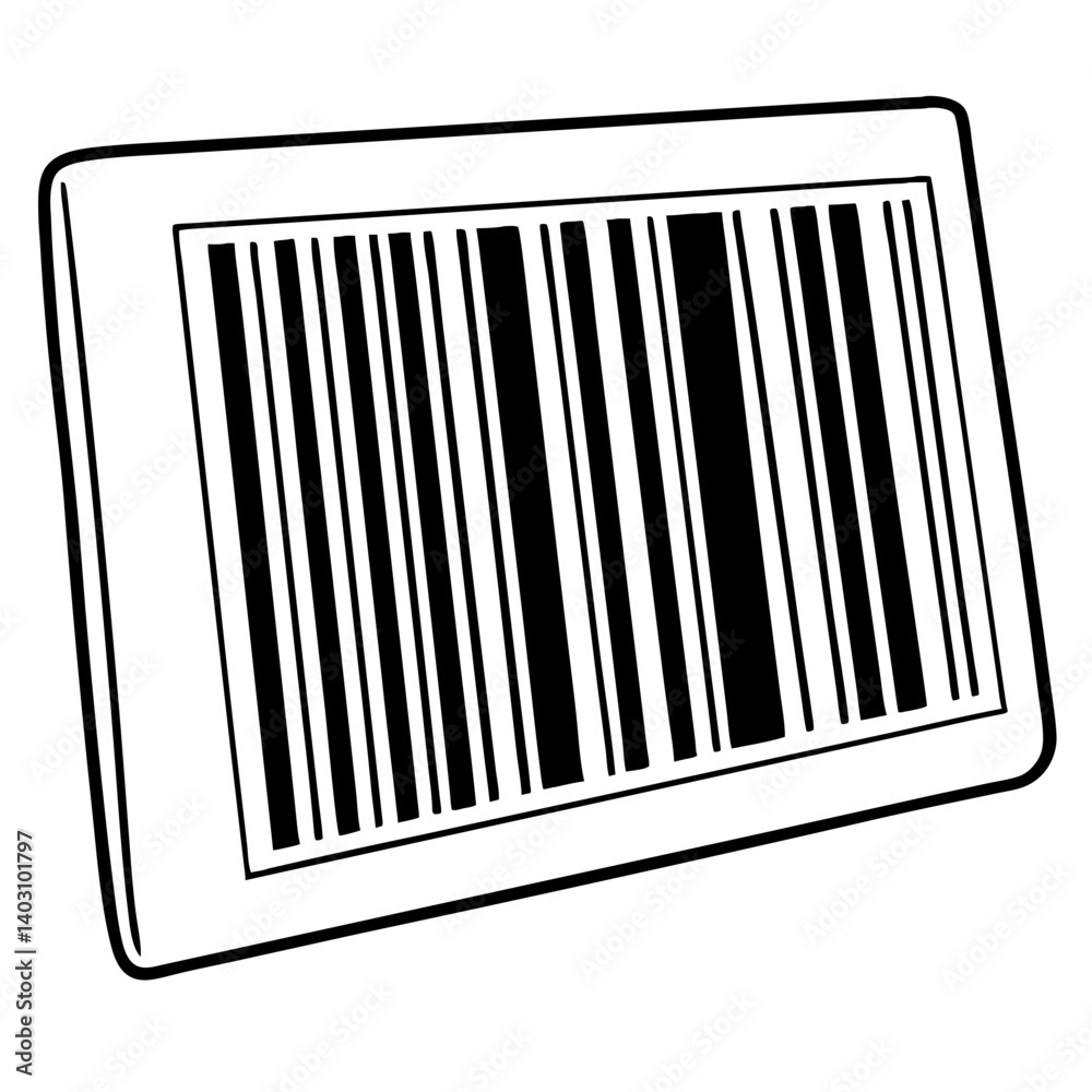 Stylized Black and White Barcode Graphic Design for Business Branding and Marketing Materials Stylized Black and White Barcode Graphic Design for Business Branding and Marketing Materials