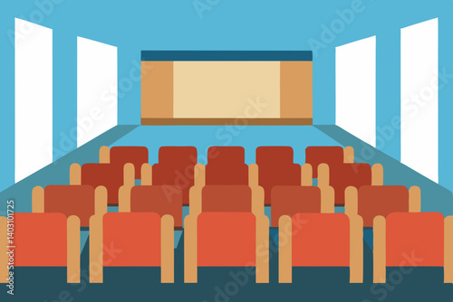 conference room with chairs and tv