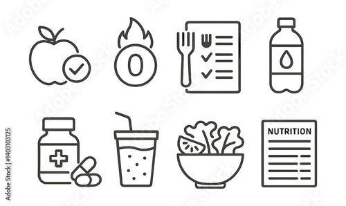 Bottle of water is shown on the right side of the image