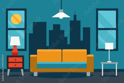modern living room interior