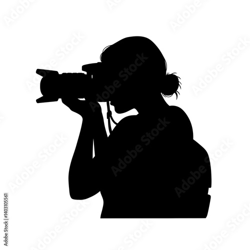 Photographer Silhouette: A silhouette of a photographer deeply focused on their craft. Capturing the moment, the anticipation, and the art of observation.