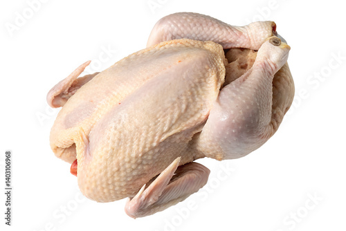 Fresh, uncooked bream, a healthy seafood ingredient isolated on white