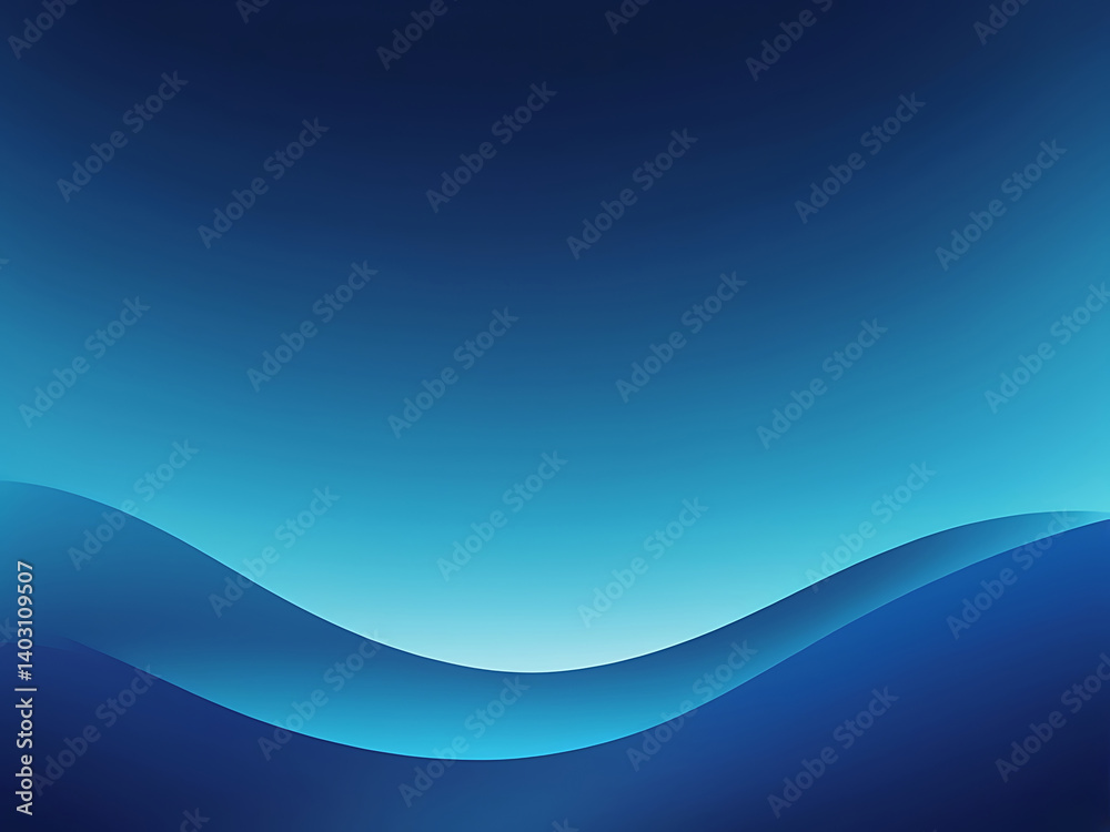 Fototapeta premium Dark to Light Blue Gradient Abstract Background with Smooth Texture and Modern Design