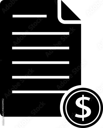 Bonds icon in flat. stock market treasury bond isolated on transparent background
