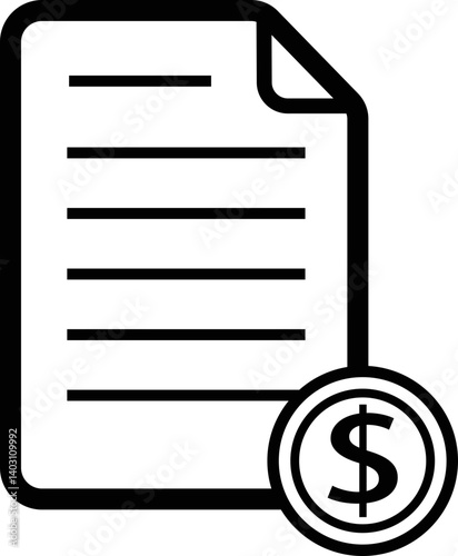 Bonds icon in line. stock market treasury bond isolated on transparent background