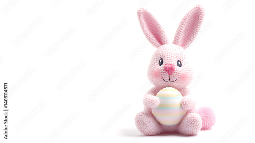 Obraz premium a soft easter bunny with easter egg
