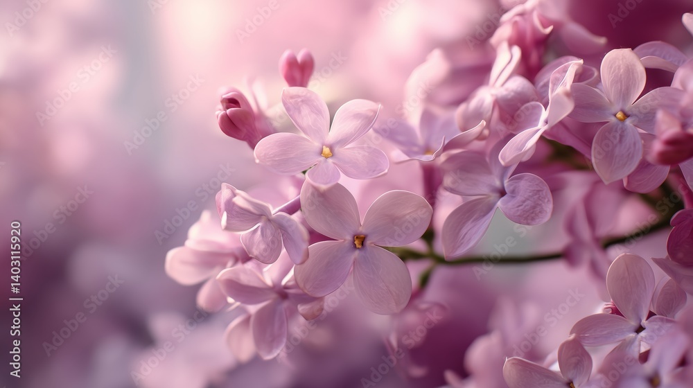 Fototapeta premium pink lilac flower closeup