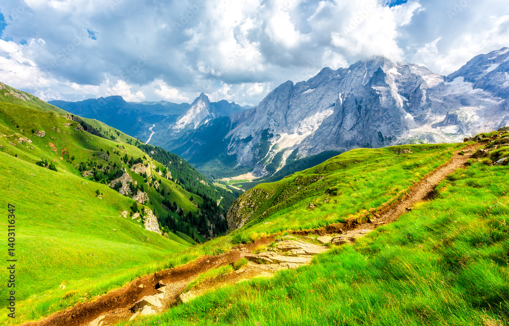 mountain landscape in the alps mountain landscape in the alps