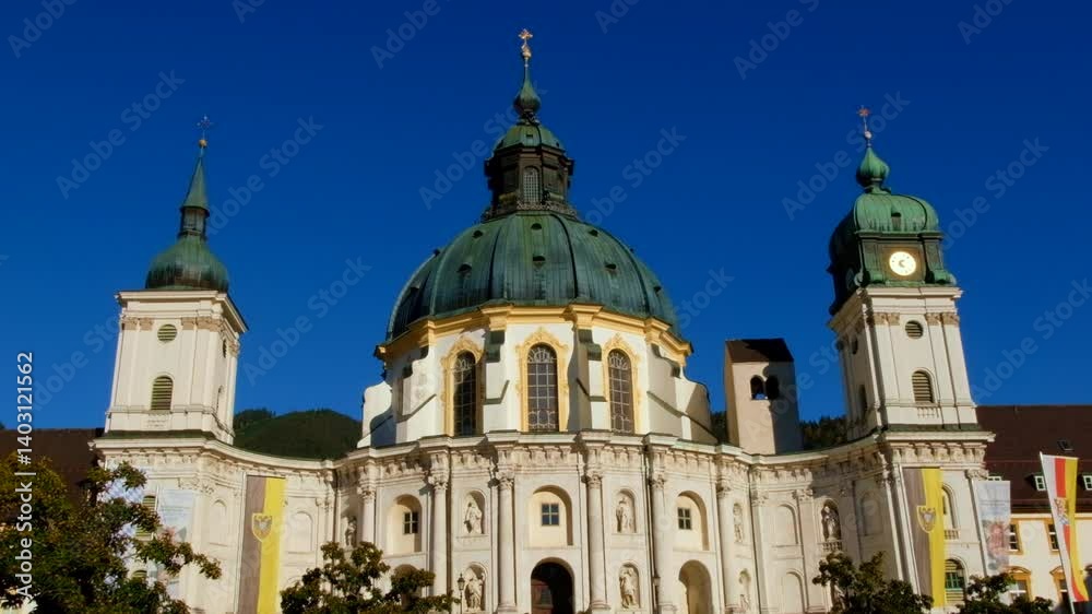 Ettal Abbey is a Benedictine monastery in the village of Ettal, Bavaria, Germany Ettal Abbey is a Benedictine monastery in the village of Ettal, Bavaria, Germany