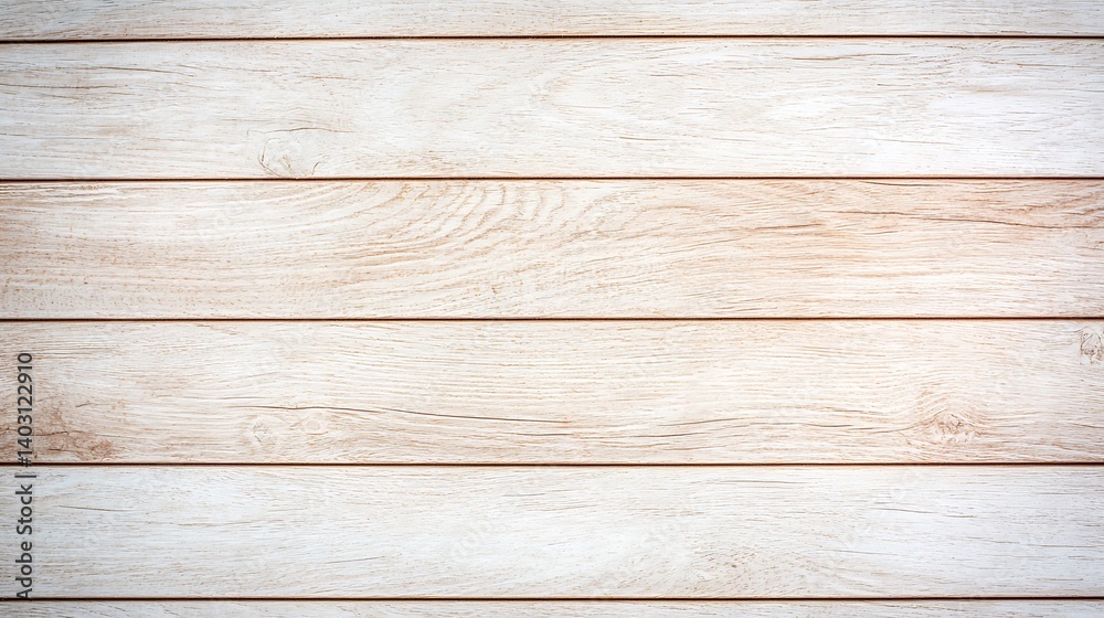 Fototapeta premium Rustic Whitewashed Wooden Planks: Clean, Light Texture for Backdrops, Surfaces, Crafts, and Design Projects that Require a Woodgrain Aesthetic.