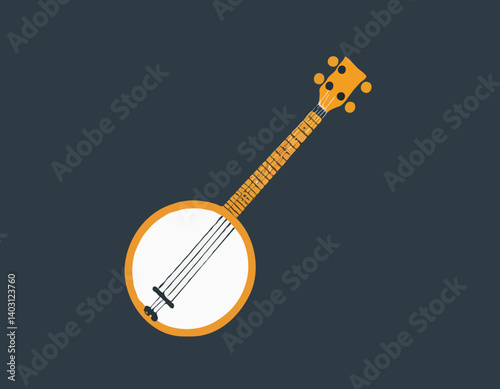 Icône web plate Balalaika. Conception du logo Balalaika. Instrument à cordes russe traditionnel simple balalaïka signe silhouette noir uni icône vectorielle conception. Concept d’instruments de musiqu