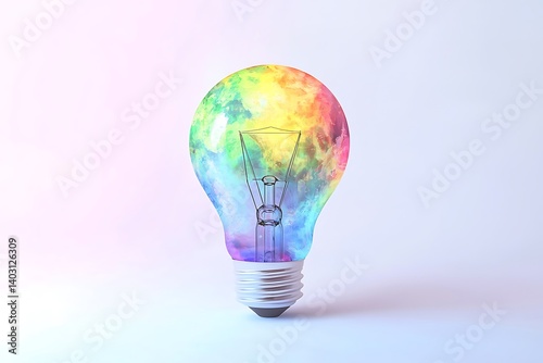 Light bulb isolated on white background