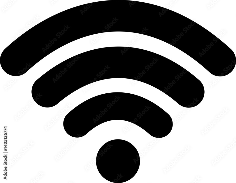 Wi-fi wireless internet signal icon in flat. isolated on transparent background Wi-fi wireless internet signal icon in flat. isolated on transparent background