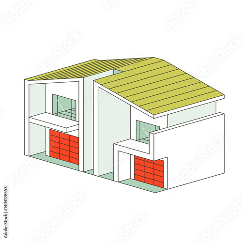 3d render of a house