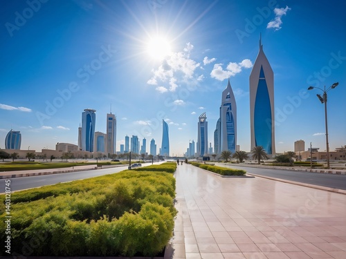 Modern Skyscrapers in the Middle East photo