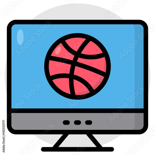 An icon design of online match 