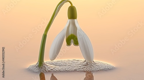 Snowdrop Floats on Water