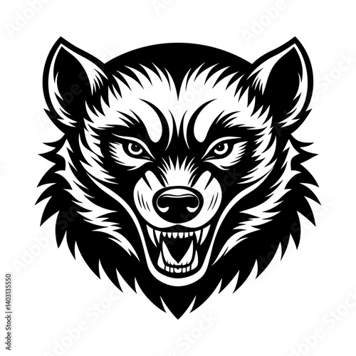 Download North American Wolverine Silhouette  Vector Illustration Svg File For Design.