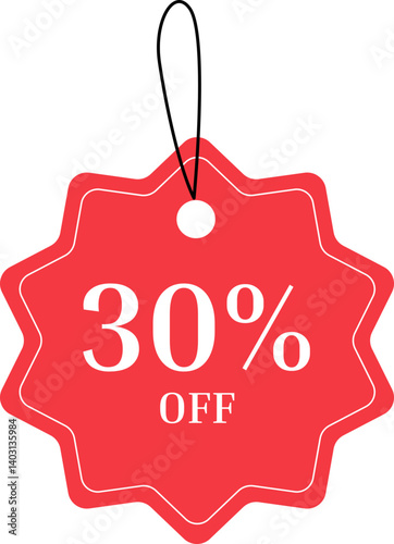 30% discount label