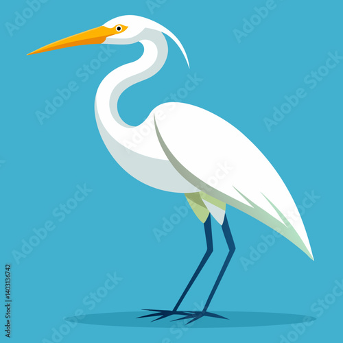 Download Egret Vector Art And Illustration Svg File For Design.