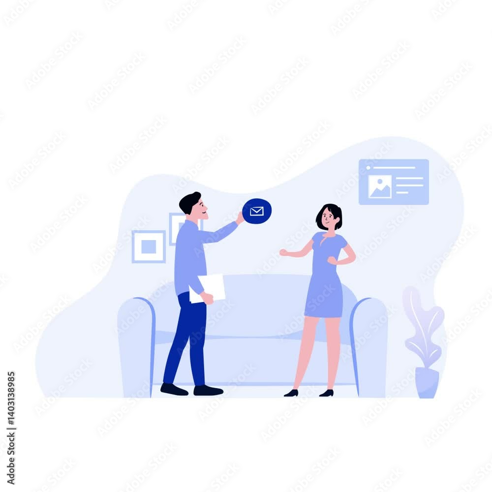 Virtual Meeting and Teamwork-Animated Clip Virtual Meeting and Teamwork-Animated Clip