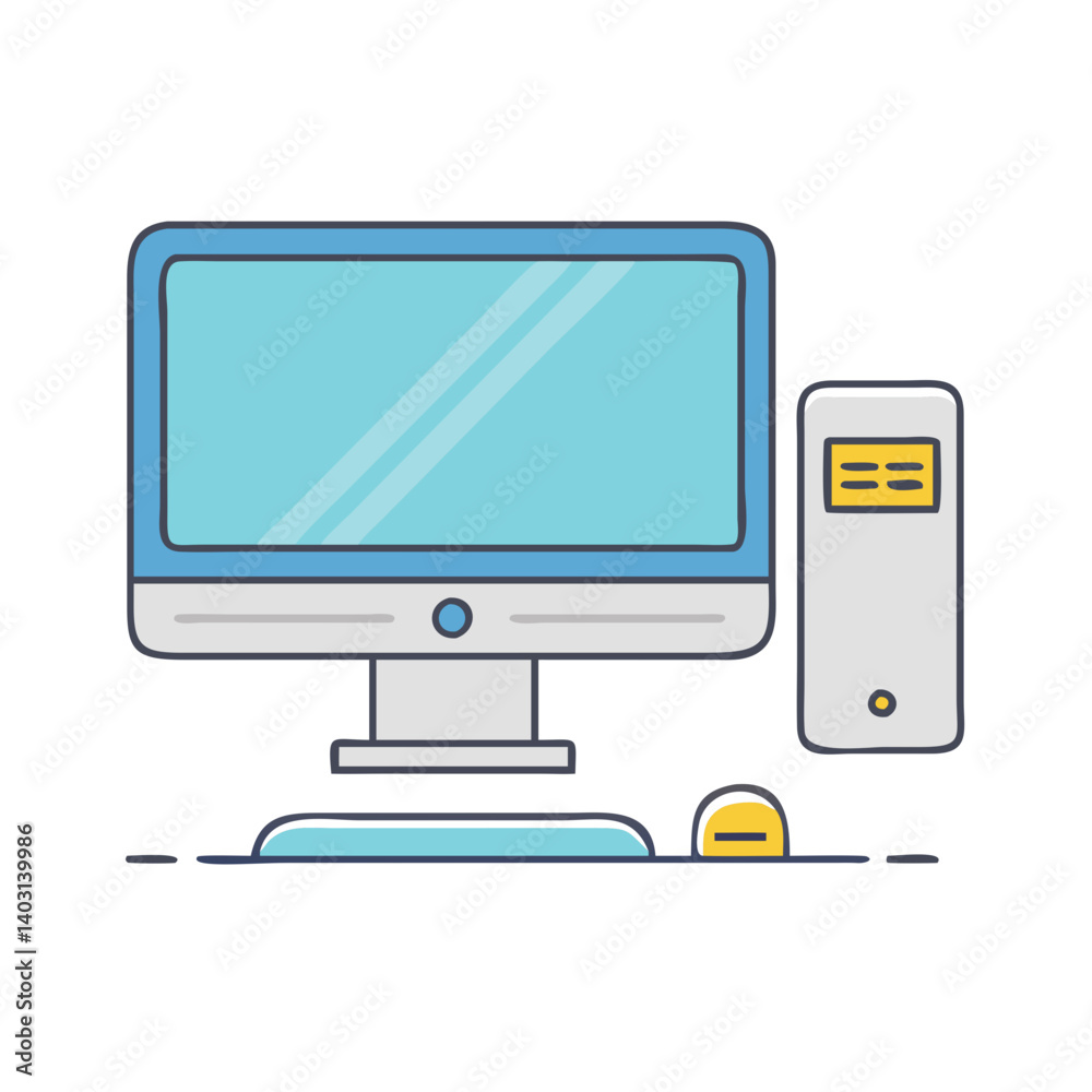 desktop pc icon, desktop pc vector illustration-simple illustration of desktop pc , perfect for desktop pc logos and icons desktop pc icon, desktop pc vector illustration-simple illustration of desktop pc , perfect for desktop pc logos and icons