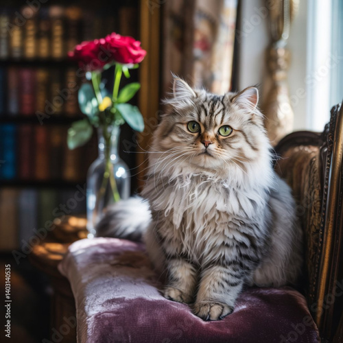 cat on a window sill