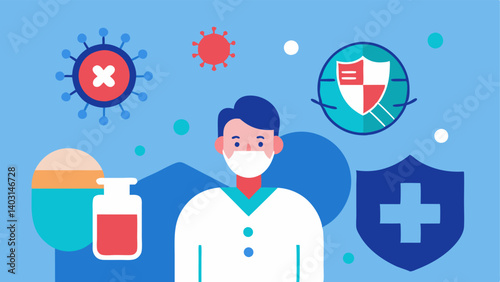 These descriptions can be used for vector illustrations to effectively communicate the concept of immunityboosting therapies in a clinic setting.
