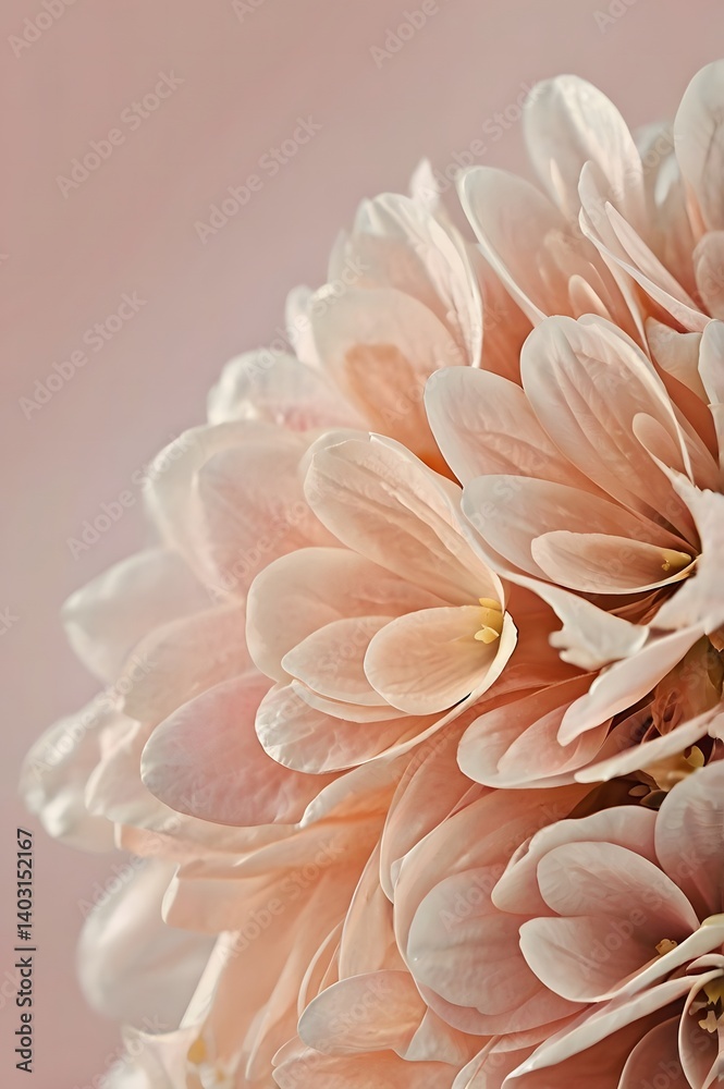 An abstract close-up of delicate petals with intricate textures, suitable for an HD mobile wallpaper An abstract close-up of delicate petals with intricate textures, suitable for an HD mobile wallpaper