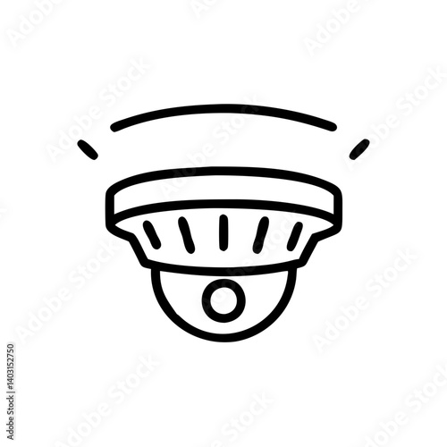 Smoke detector illustration representing safety and fire prevention measures