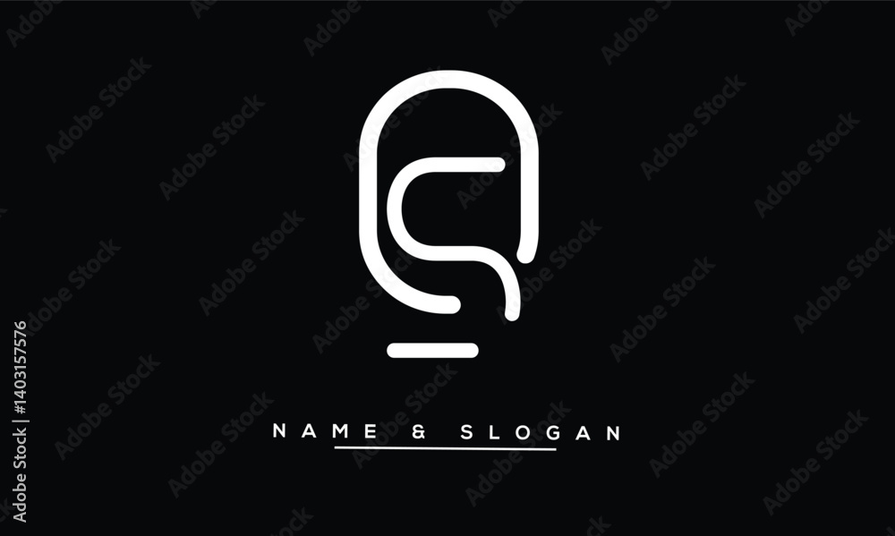 SO, OS Abstract Letters Logo Monogram