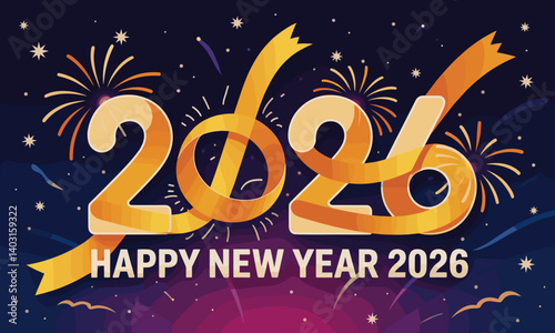 2026, new year evening, new year poster, new year banner, holiday, new, year, sign, celebration, neon, new year, night, eve, light, happy, card, party, decoration, winter, city, sky, christmas, firewo