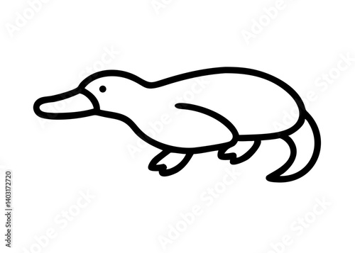 platypus. animal icon