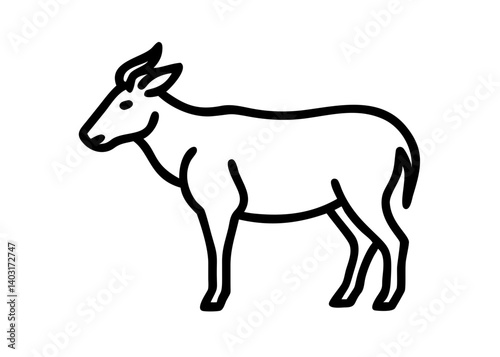 serow. animal icon