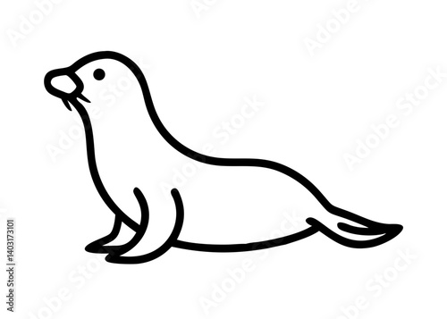 sea-lion. animal icon