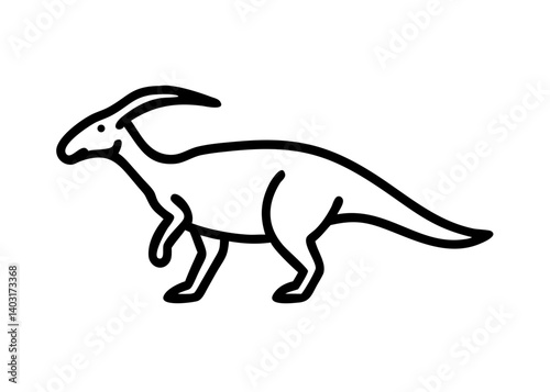 parasaurolophus . dinosaur icon