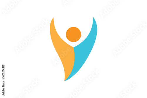 Flat minimalist psychotherapy logo therapy logo 