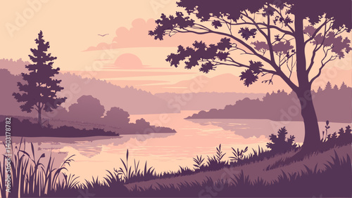 sunrise in the mountains