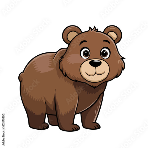 animal bear vector illustration, cartoon illustration