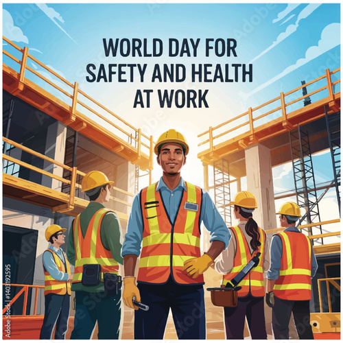 World Day for Safety and Health at Work flyer poster image 15.eps